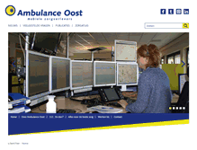 Tablet Screenshot of ambulanceoost.nl